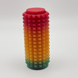 Spiky Fidget Clicker - Anxiety Reducing Tactile Relief - 3D Printed Multi Color - Budget Friendly - High Quality - Stress Relaxation Stick Solution - United States Made - Perfect Gift:_Candy Sparkle_Quiet + Smooth