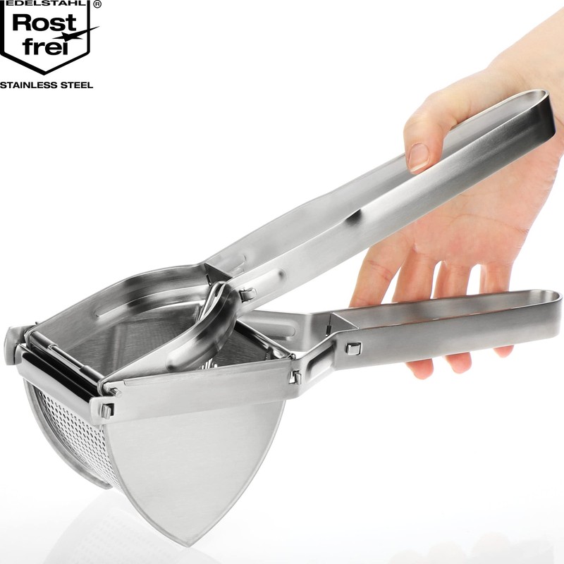 COM-FOUR® Potato Press Made of Stainless Steel, Dishwasher-Safe - spaetzle