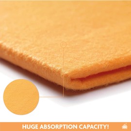 Great universal floor cleaning cloths, orange floor cloths, pack of 5, 50 x 60 cm, versatile and highly absorbent, for floor cleaning. EDEN®