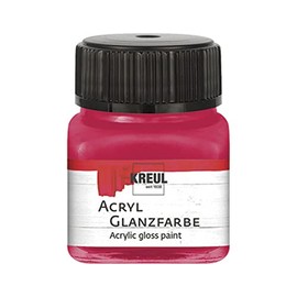 Kreul Gloss Acrylic Paint 20 mL Paint Colour, dark red