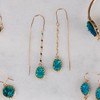 Humble Chic - Aretes de hilo Druzy de imitación para