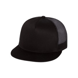 Yupoong Mens Five-Panel Classic Trucker Cap (6006) -Black -One Size