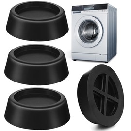4Pcs Washing Machine Vibration Pads, Anti Vibration Pads For Washing Machine, Washing Machine Stabilisers Prevent Noise & Slips for Washer Dryer Applianc