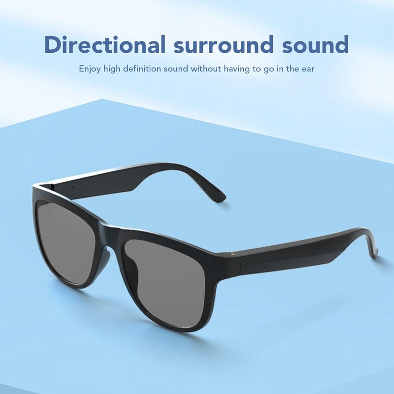 XUMIUZIY Smart Glasses, UV400 Lens BT5.0 Sunglasses, EDR Technology, Touch
