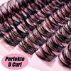 40D 8-16 mm Eyelash Extensions Set, 110 Pieces Natural D-Curl,
