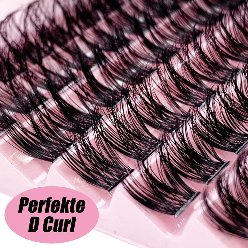 40D 8-16 mm Eyelash Extensions Set, 110 Pieces Natural D-Curl,