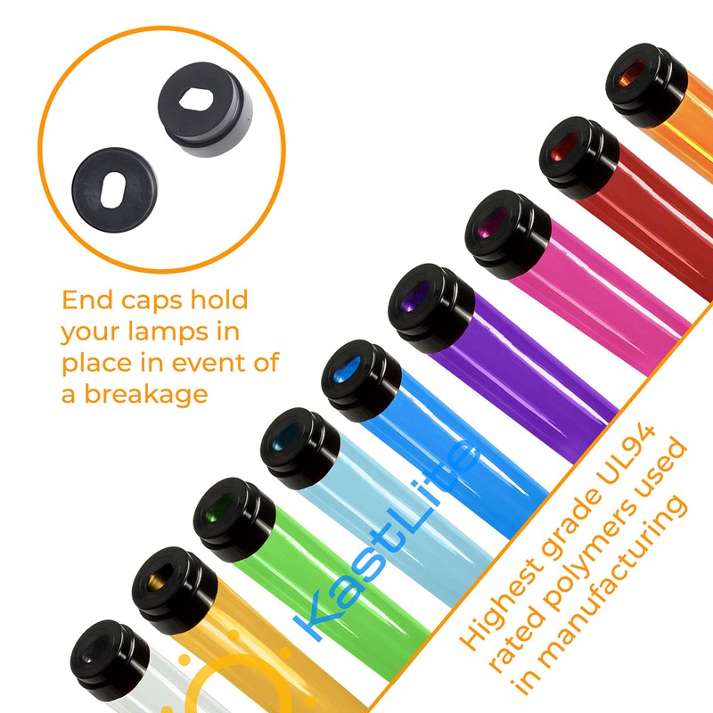 KastLite T5 Fluorescent 48" Safety Sleeves | Red | Fits