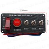 Switch, Racing Panel, Carbon Style, Push Start, Toggle Switch, Universal