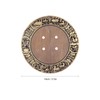 QANYEGN Round Shape Brass Cabinet Handle, Chinese Style Retro Round