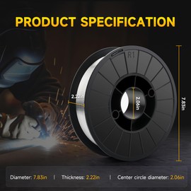 Sefaspe Flux Core Wire .030 - Mild Steel Gasless Low Splatter E71TGS Mig Welding Wire 10-Pound ABS Plastic Spool