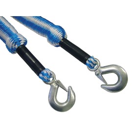 Faithfull FAIAUTRELAST Tow Rope Expanding 4M Metal Hooks 3 Ton