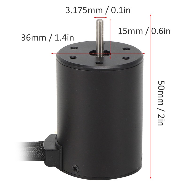 3650 Brushless Motor RC Car Part Accessory Fit for HSP
