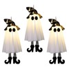 LED Light-Up Hanging Halloween Ghost Decorations – Spooky Floating Witch