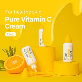 Pure Vitamin C Cream | Korean Beauty Face Moisturizer - Facial Skin Care Products | Dark Spot Corrector for Face & Organic Face Cream for Skin Rejuven