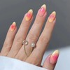 FNKFNK French Tip Press on Nails Short Oval Fake Nails