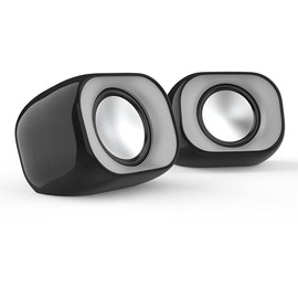 HP - Stereo Computer Speakers with 3.5 mm Jack and USB Power Supply, Black