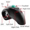 EIGIIS 2.4G Ergonomic Trackball Handheld Finger USB Mouse Wireless Optical