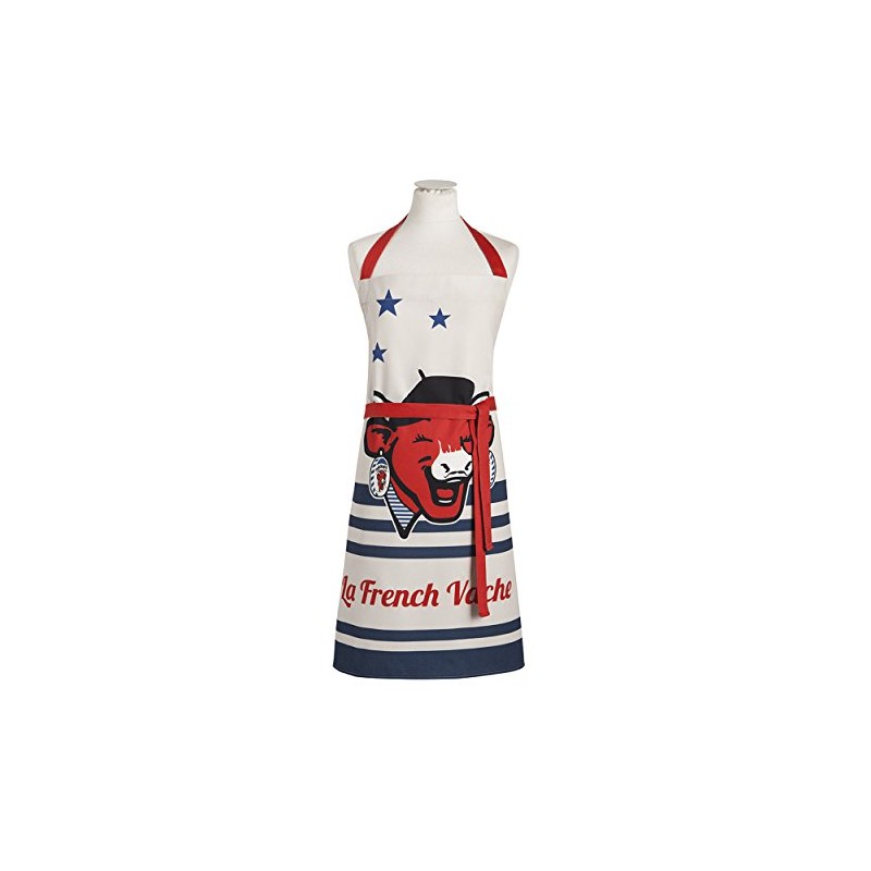 Coucke French Cow Printed Cotton Apron, Made in France
