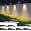 Solar Fence Lights Outdoor 8-Pack, Waterproof Fence Light Solar Powered