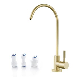 FVITA Brushed Gold Kitchen Faucet 304 Stainless Steel Sink Filter Water Faucet Reverse Osmosis Faucet, RO Faucet Kitchen Water Tap
