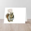 CafePress Squirrel Thank You Greeting Cards Folded Greeting Card Glossy