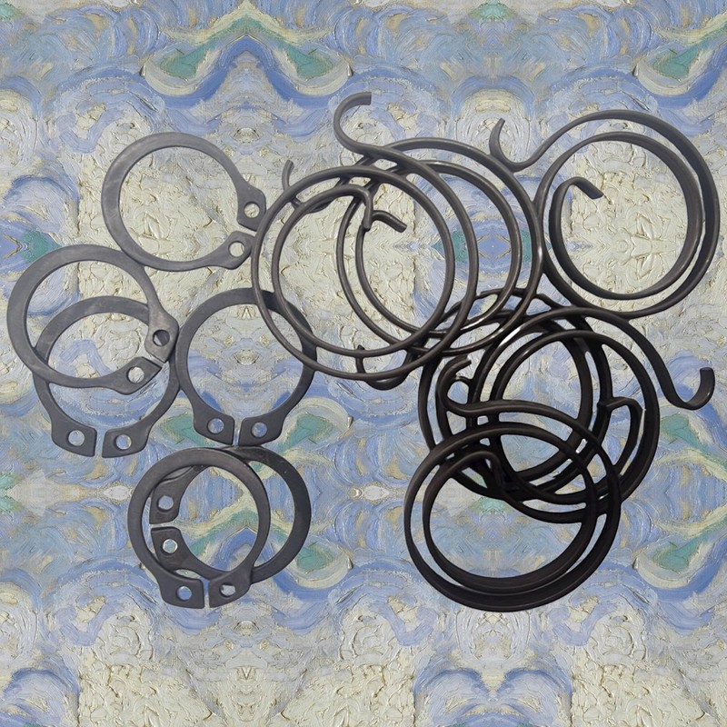 Door Handle Springs Repair Kit 2 Turns, 2.5mm Thick Internal