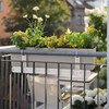 LECHUZA -Accessories Balcony Box Holder Support for Balconera 80-100 White,