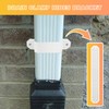Downspout Gutter Downspout Strap Leader Strap 3x4 White Set of