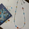 청량한 기본 비즈 목걸이 초커 모던 수정 여름 유리 (WFJDJVM) Refreshing Basic Beaded Necklace Choker Modern Crystal Summer Glass (WFJDJVM)