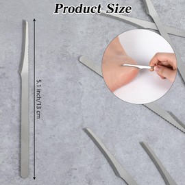6 Pcs Pedicure Knife Foot Scraper Kit Professional Stainless Steel Foot Scrubber Dead Skin Remover Professional Ingrown Toenail Clippers Foots Care Tools to Remove Dead Skin Callus for Men Women