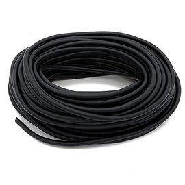 100 Ft Aquarium Airline 3/16 inch Flexible Tubing, Hydroponic Air Pump Tubing Standard Soft Airline Tubing Hose (Black 100 ft with 40 Connectors)