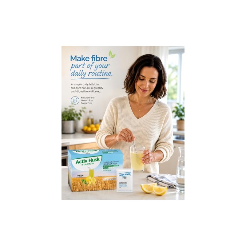 Ispaghula Husk Lemon Drink Sachets | Contains Natural Fibre |