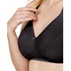 Wonderbra Womens Plus Wireless Full Coverage Bra, BLACK, 40 DD