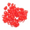 100pcs Poultry Feet Rings PP Plastic Reusable Chicken Duck Goose