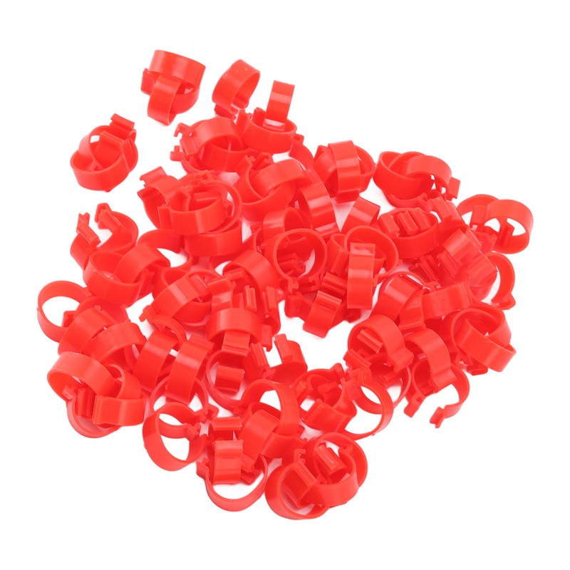 100pcs Poultry Feet Rings PP Plastic Reusable Chicken Duck Goose