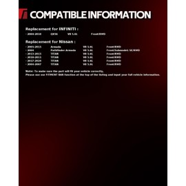 Torchbeam Front Struts Amortiguadores Delanteros Shocks Absorber Replacement for Nissan TITAN 2004-2007 2010-2011 2013-2015 2017-2024 471358 * 2