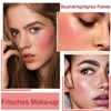 Peach Pink Blush & Highlighter Palette - 4 Colours Highly