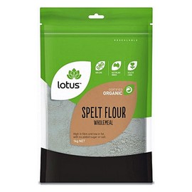 Lotus Organic Spelt Flour Wholemeal 1kg
