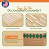 Individually Wrapped Clear Plastic Straws 10.2" Long-2000 pcs (4 boxes