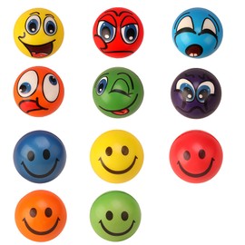 8PCS Stress Balls for Kids, Stress Ball for Kids, Queeze Ball Set with Smiling Faces for Relaxing Hand Exercise Tools Anxiety Management, And Tension Release Ideal for Boys and Girls