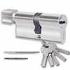 Lock Cylinder 45/45 mm with 5 Single Keys Profile Cylinder