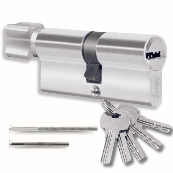 Lock Cylinder 45/45 mm with 5 Single Keys Profile Cylinder