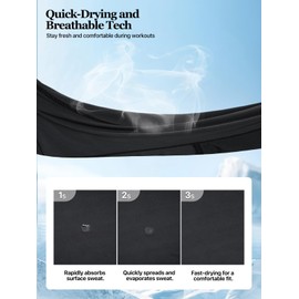 Aicall 3 Pieces Balaclava Ski Mask Quick Drying Summer Cooling UV Protector Breathable Face Mask Motorcycle Outdoor Gear for Men Women(Black)