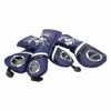4Pcs 1/3/5/UT Golf Wood Headcovers Cartoon Snow Leopard Pattern PU