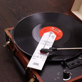 kwmobile Protractor for Pickups Record Player - Stencil Overhang Template for Aligning the Pickup - Turntable Accessories