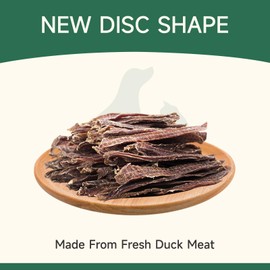 MeatyWay Duck Jerky Tenders Dog Treats, Duck Breast Tenders, High Protein, Low Fat, 100% Natural Grain Free Snacks, Easy to Digest Dog Training Treats, 454g/16 oz. Bag