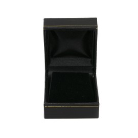 Novel Box Jewelry Earring Box in Black Leather + Custom NB Pouch
