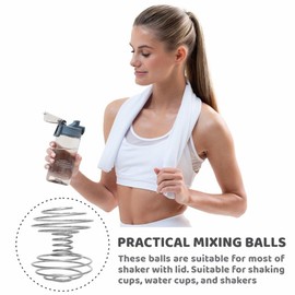 PROELITE Stainless Steel Mixer Balls for Protein Shakers - Blender Balls and Wire Whisk Balls for Smooth Mixing in Blender Bottles - Mixing Balls for Protein Shakes and Nutritional Formula (5)