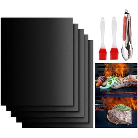 Estera para Parrilla Juego, Grill Mat Reutilizable, Tapete de Silicona para Hornear Ntiadherentes Resistentes a Altas Temperaturas, Tapete para Hornear Aplicar para Parrilla Grill, Asadores de Carbon