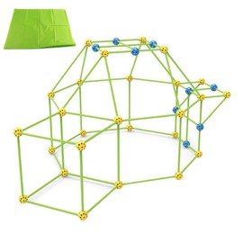 Fort Building Kit for Kids 2021 Upgraded Kids Glowing In The Dark Fort Building Kit DIY Fun Forts Building Castles Tunnels Play Tent Tower Building Toy